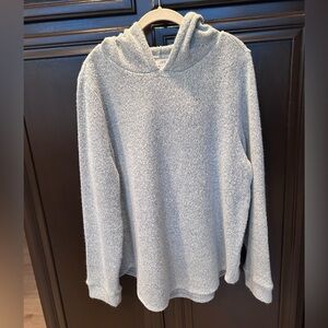 LOFT cozy pullover sweater with hoodie. Size XL